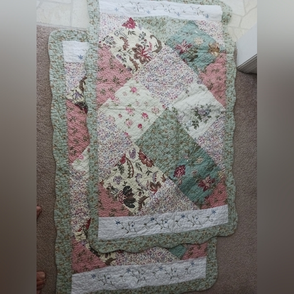 Cozy Line 2 king shams Tiffany Green - Picture 1 of 4